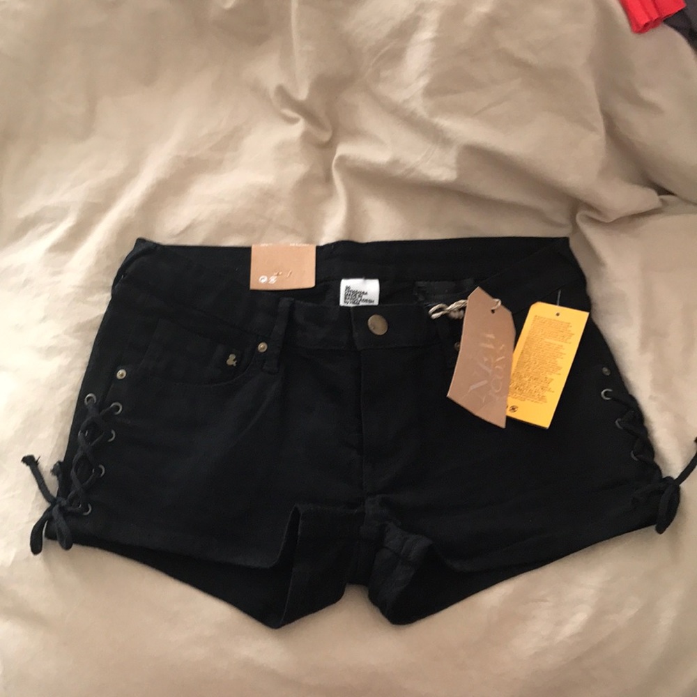 Corset Black Shorts